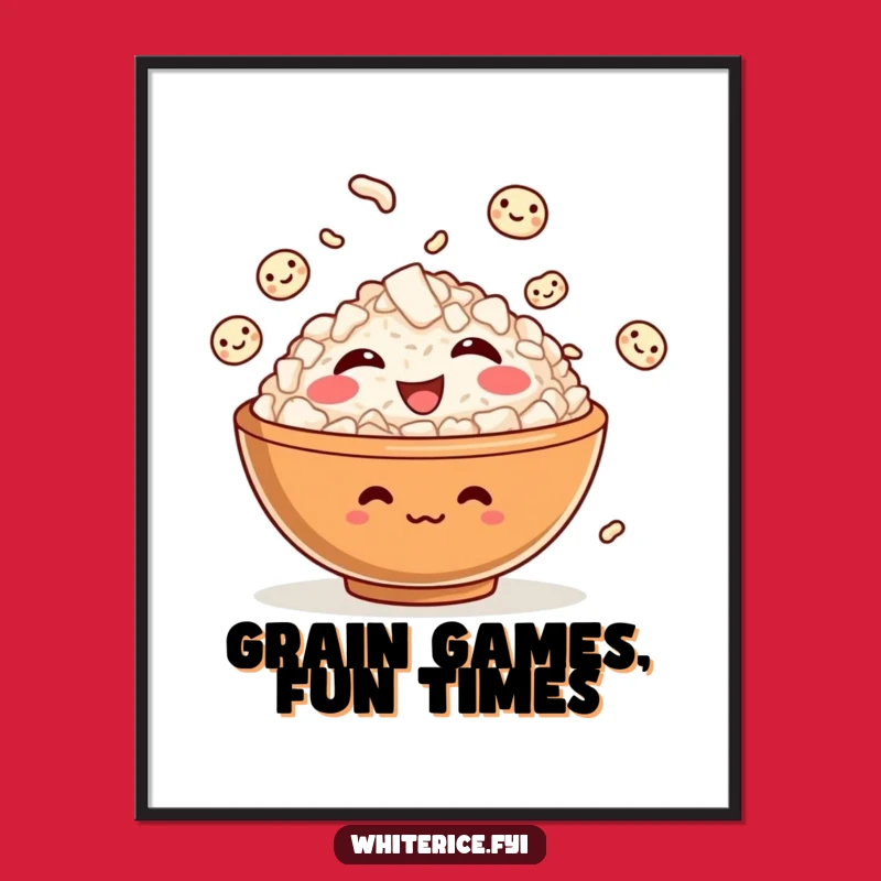 Free Printable Wall Art: Funny Rice Bowl DIY Whimsical Decor