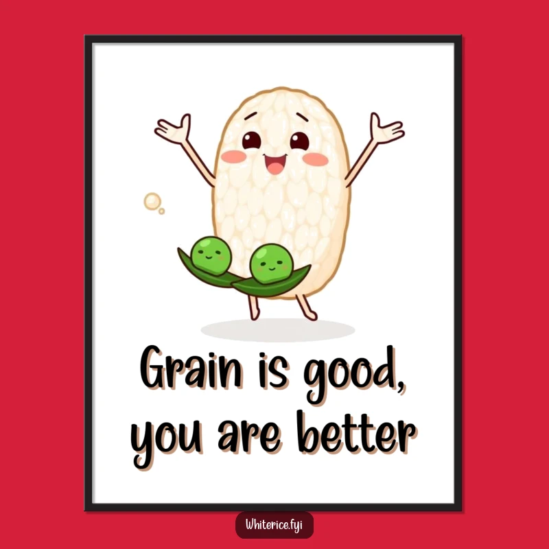 Juggling Rice Grain Art Print: Free Printable Humor for a Playful, Lively Home