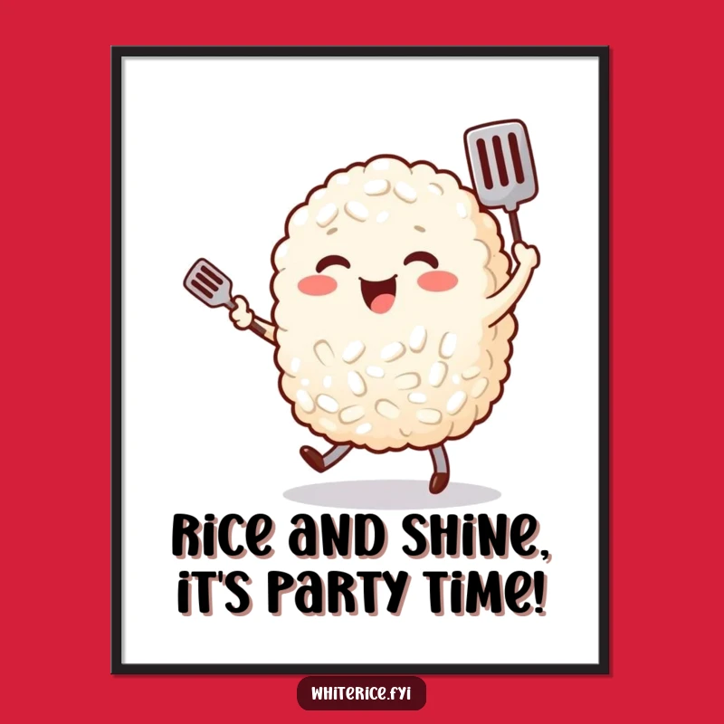 Free Printable Wall Art: Dancing Rice - Whimsical Downloadable Decor!