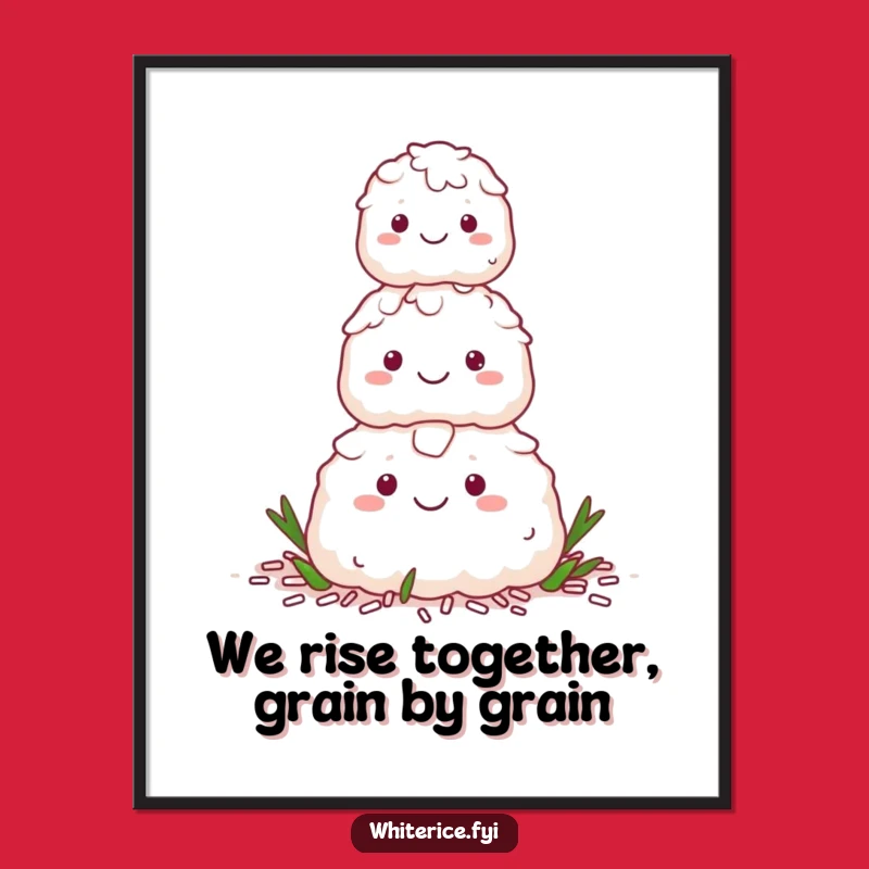Stacked Rice Pyramid Art Print: Free Printable Humor for a Cheerful, Stable Home