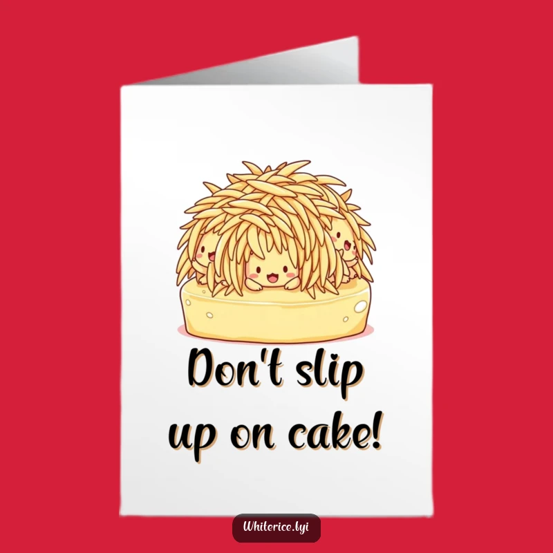 Free Printable Birthday Card: Slipping Rice for a Hilarious Downloadable Gag Gift