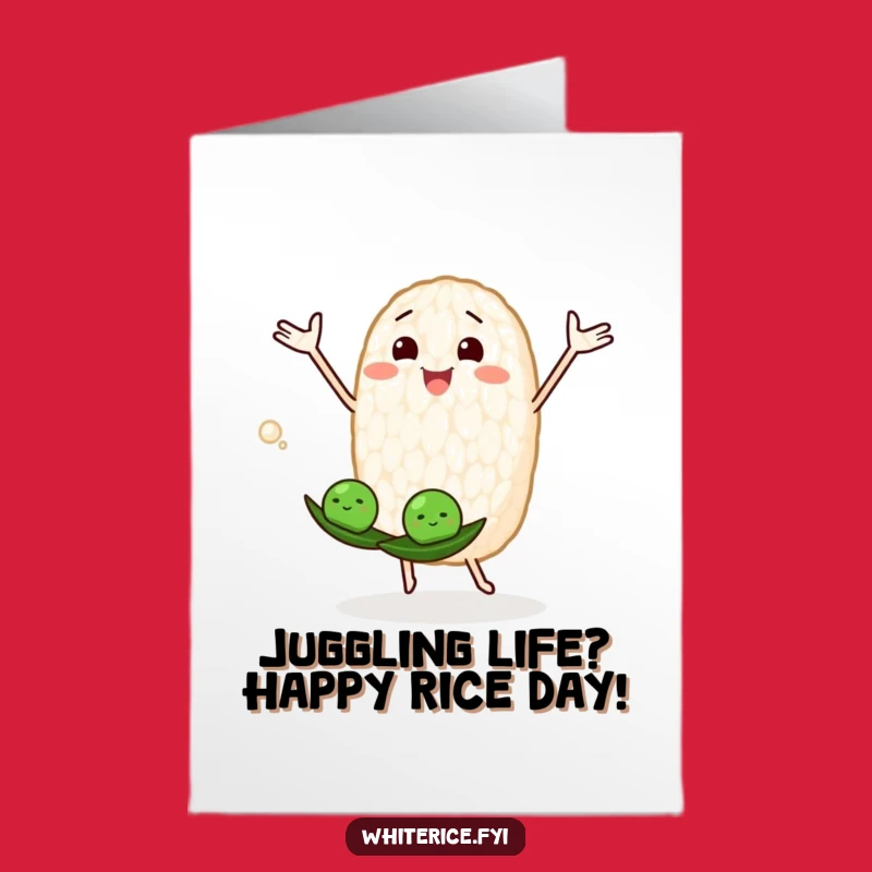 Rice Grain Birthday Bash Card: Free Printable Fun for a Joyful, Hilarious Celebration