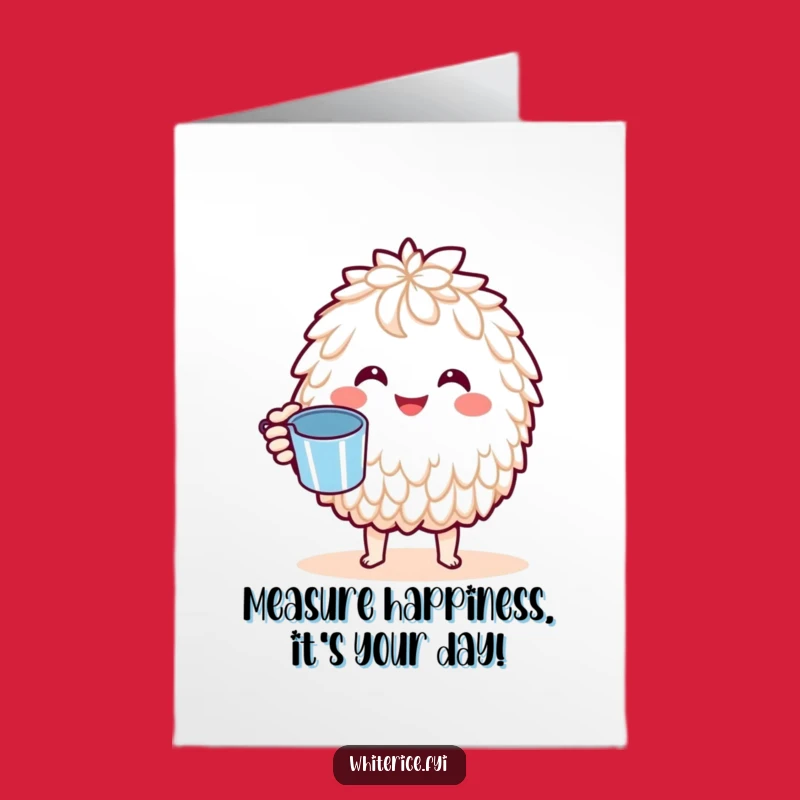 Free Printable Birthday Card: Basmati Rice Measures Fun for Your Special Day