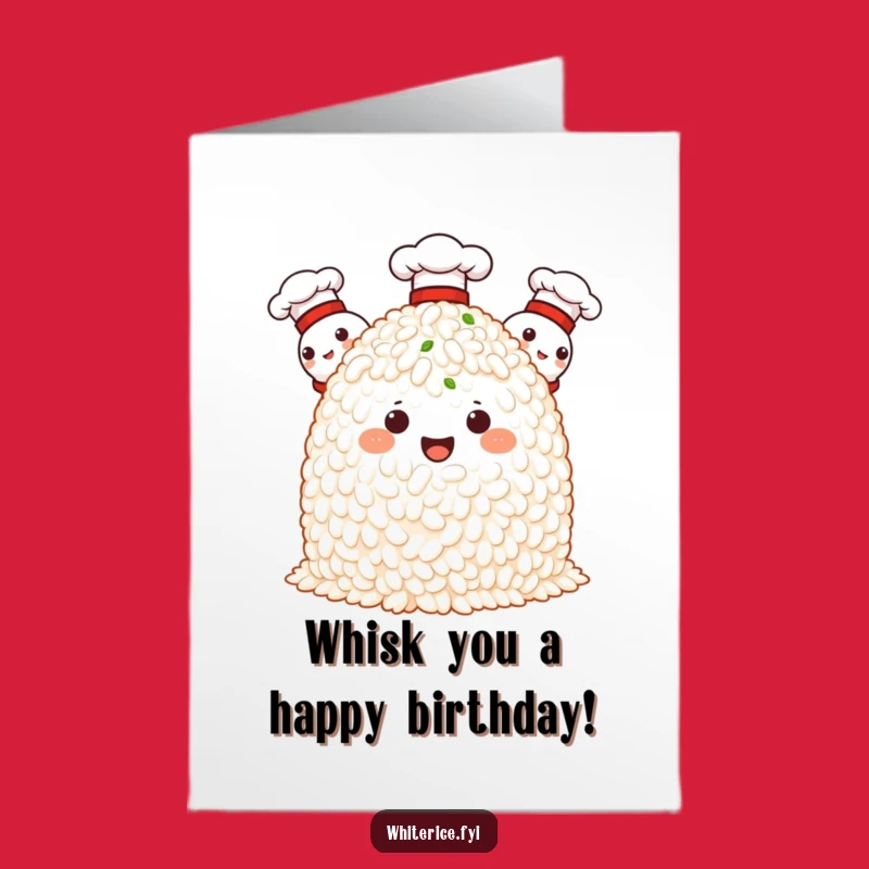 Free Printable Birthday Card: Chef Rice for a Gourmet Downloadable Gift