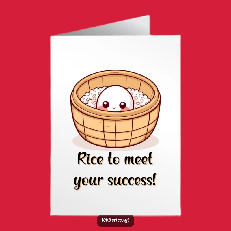 Free Printable Congrats Card: Curious Rice Steamer, Funny Downloadable Gift for Any Occasion