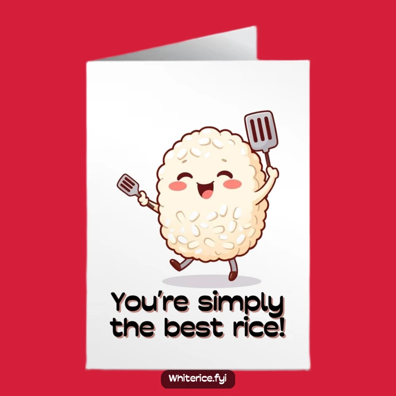 Free Printable Congrats Card: Dancing Rice - Celebratory Downloadable Gift!