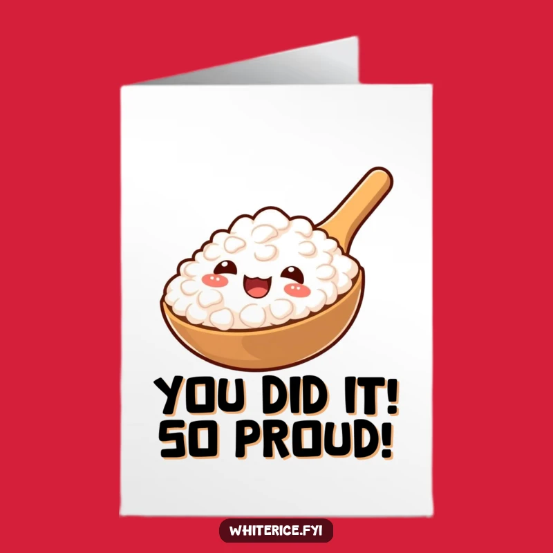 Free Printable Congrats Card: Joyful Rice Paddle, Hilarious Downloadable Gift