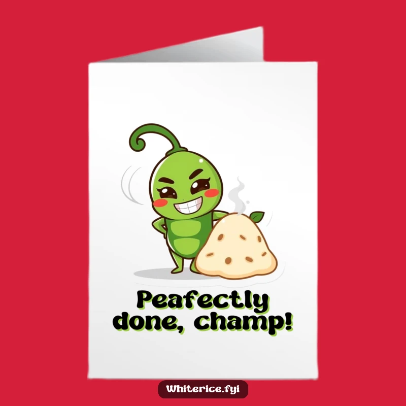 Free Printable Congrats Card: Proud Pea Achievement, Hilarious Downloadable Gift!