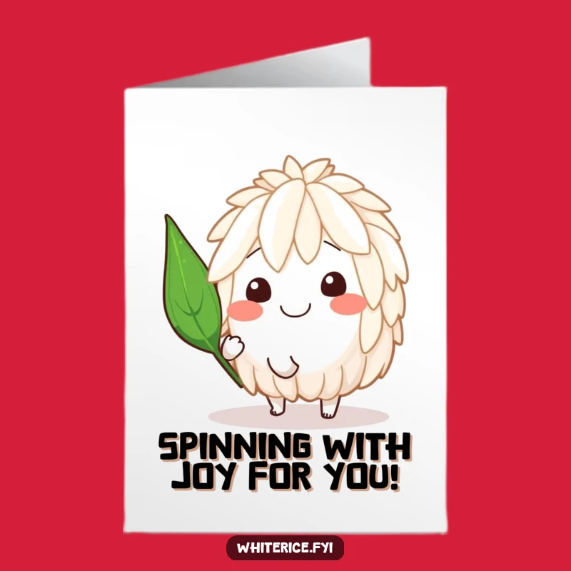 Free Printable Congrats Card: Spinning Rice Pal - Funny Downloadable