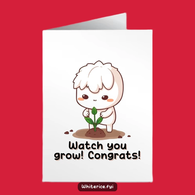Sprouting Success Congrats Card: Free Printable for a Determined, Hilarious Achievement