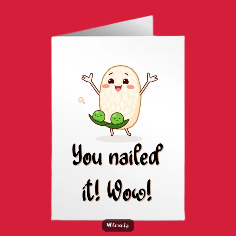 Pea-fectly Juggled Congrats Card: Free Printable for a Hilarious Achievement Celebration