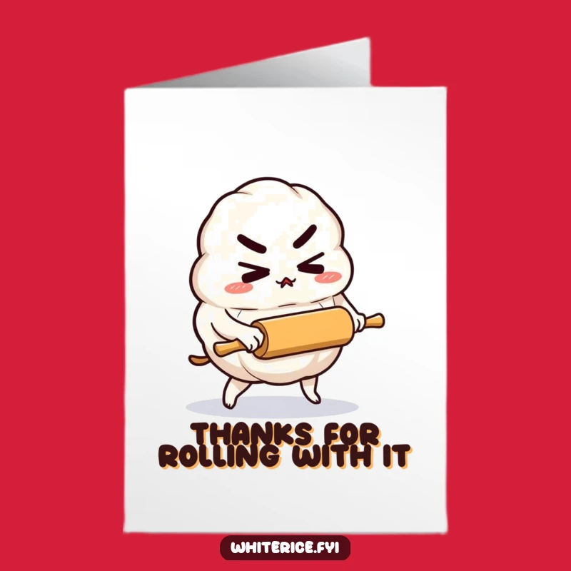 Free Printable Thank You Card: Determined Dumpling, Gratitude, Downloadable Gift