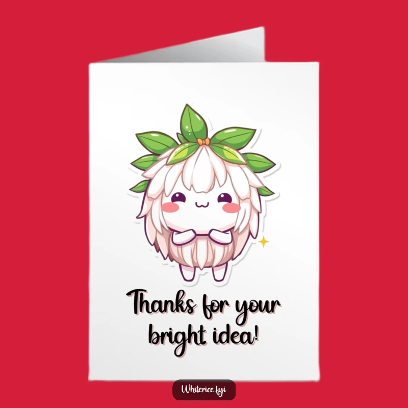 Free Printable Thank You Card: Shining Jasmine Rice for Your Kind Appreciation