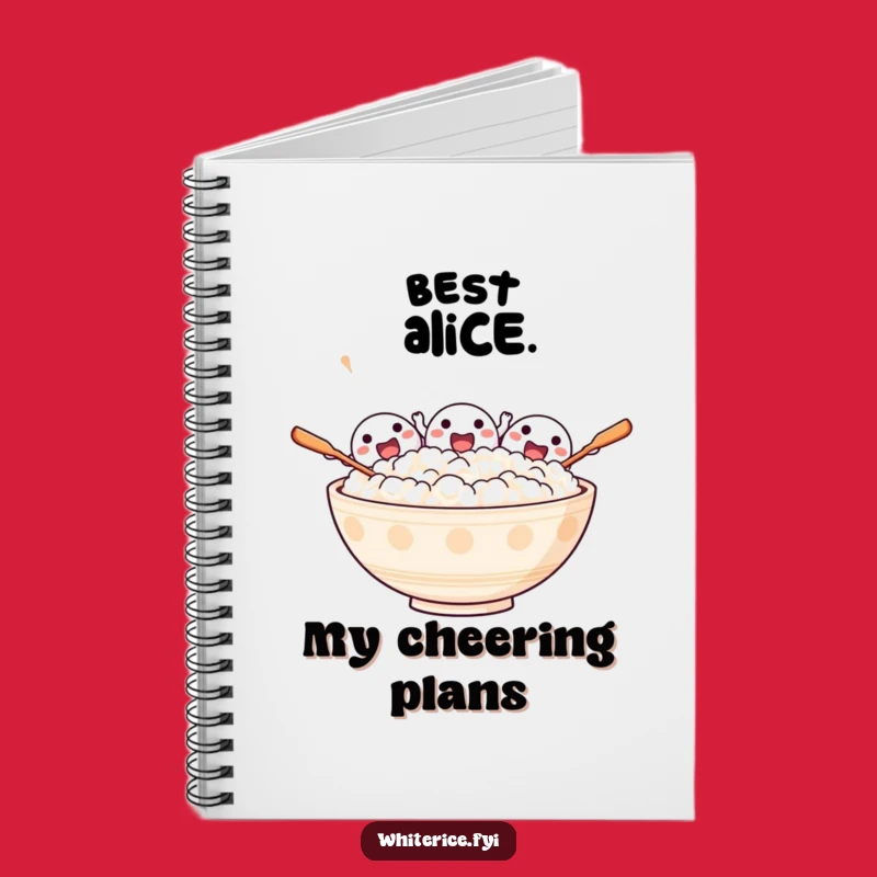 Funny Excited Rice Notebook: Cheering Journal, Joyful Gift for Enthusiasts!