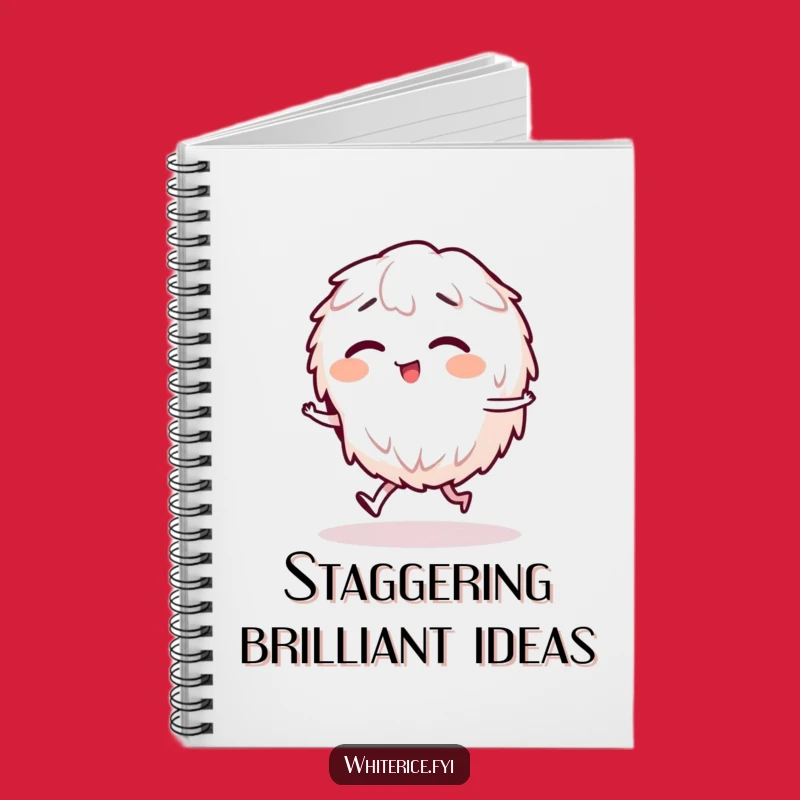 Funny Giggling Rice Stagger Notebook, Hilarious Journal for Witty Ideas Gift