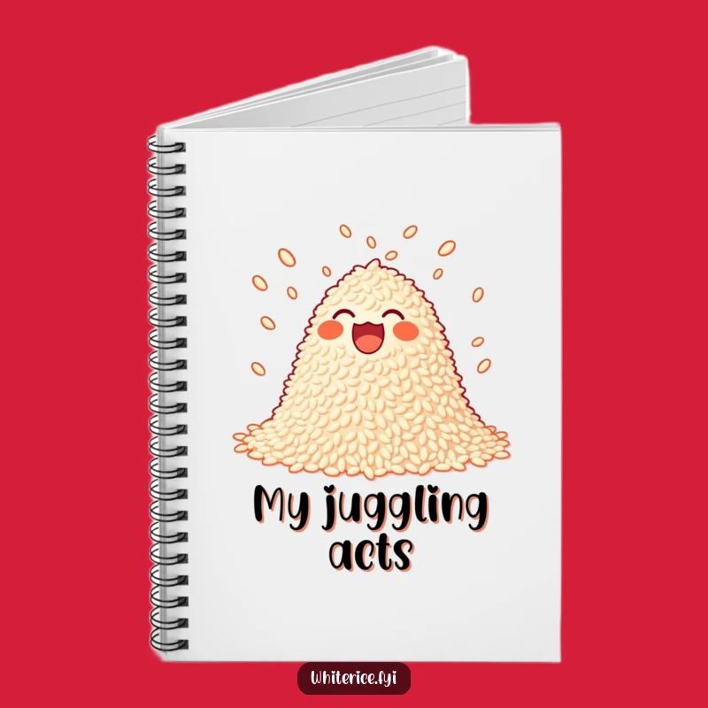 Funny Juggling Rice Notebook: Jot Down Playful Ideas