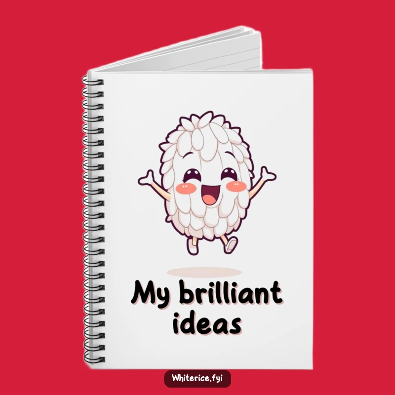 Funny Leaping Rice Notebook: Jot Down Ideas with Comical Energy!