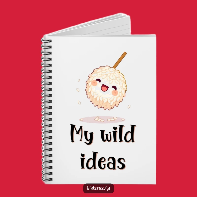 Funny Playful Rice Notebook - A Journal for Whimsical Thoughts and Ideas