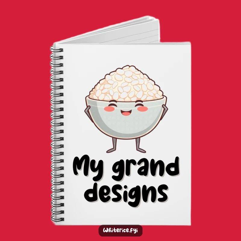 Funny Proud Rice Bowl Notebook: Jot Down Confident Ideas