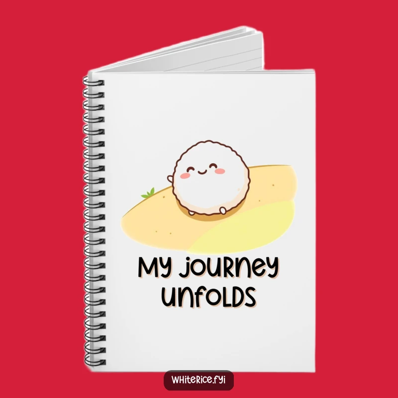 Funny Rice Ball Notebook: Cute Cartoon Character, Ideal for Notes and Funny Gifts