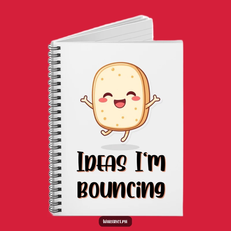 Funny Rice Cake Notebook: Bouncing Character Cover, Ideal for Notes and Funny Gifts