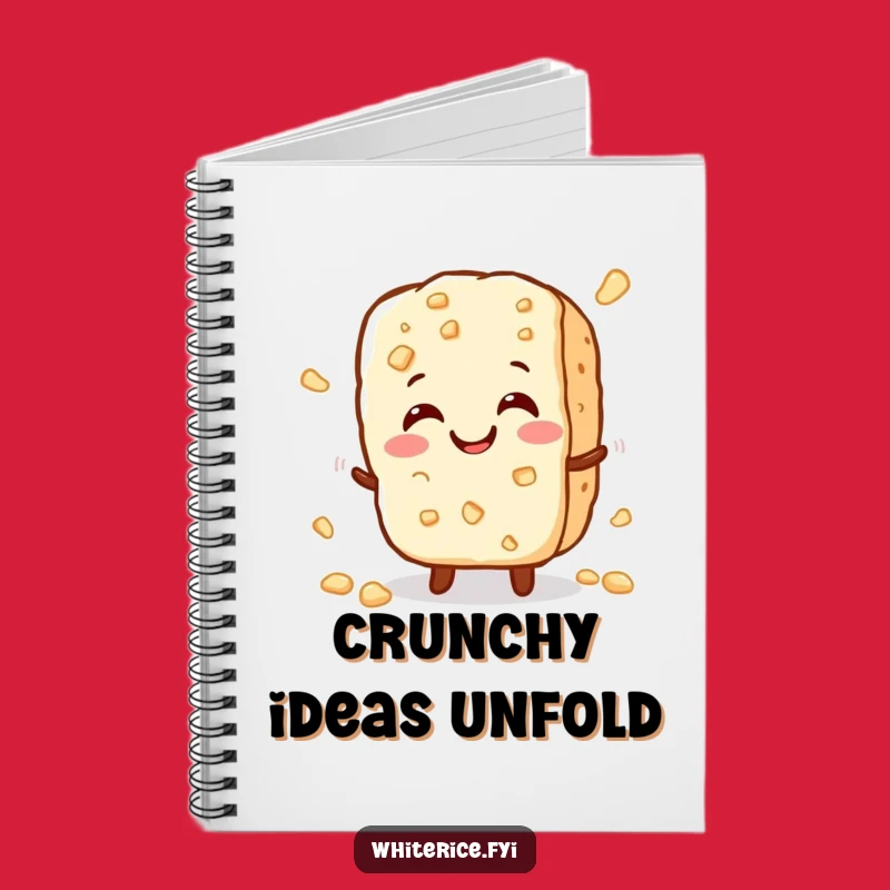 Funny Rice Cracker Notebook - Jot Down Crispy Ideas Perfect Funny Gift