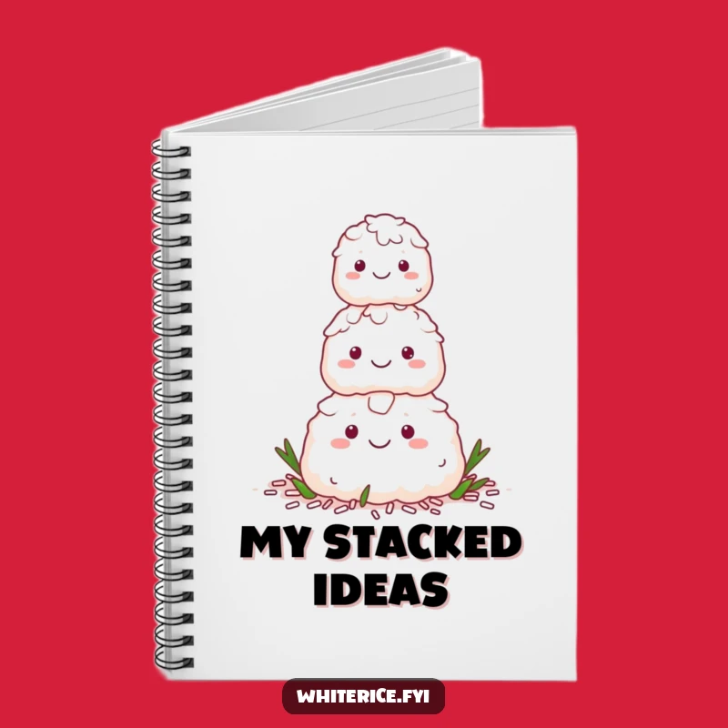 Funny Rice Pyramid Notebook: Jot Down Ideas with Harmonious Flair