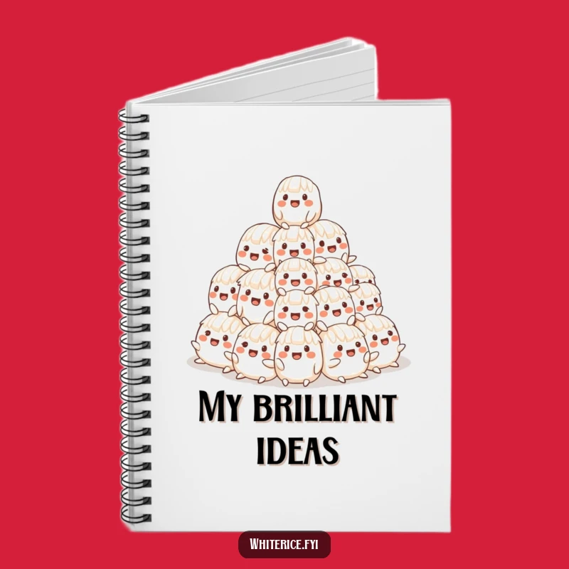 Funny Rice Pyramid Notebook: Jot Down Your Cheerful Thoughts!