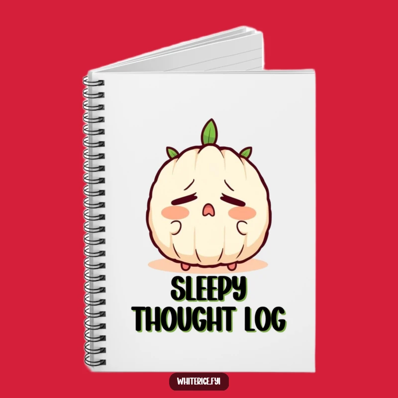 Funny Sleepy Rice Notebook: Yawning Journal, Cozy Gift for Dreamers!