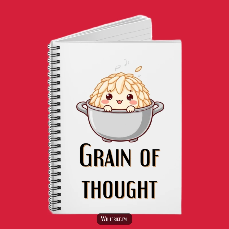 Funny Curious Rice Grain Notebook - Jot Down Ideas Perfect Funny Gift