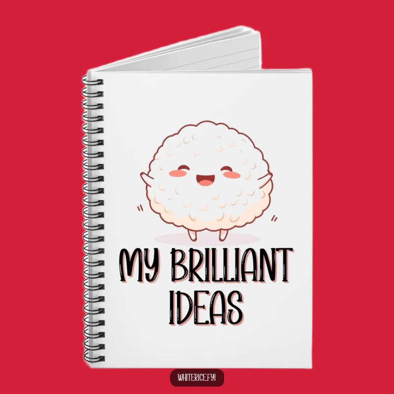 Funny Happy Rice Notebook: Jot Down Happy Thoughts