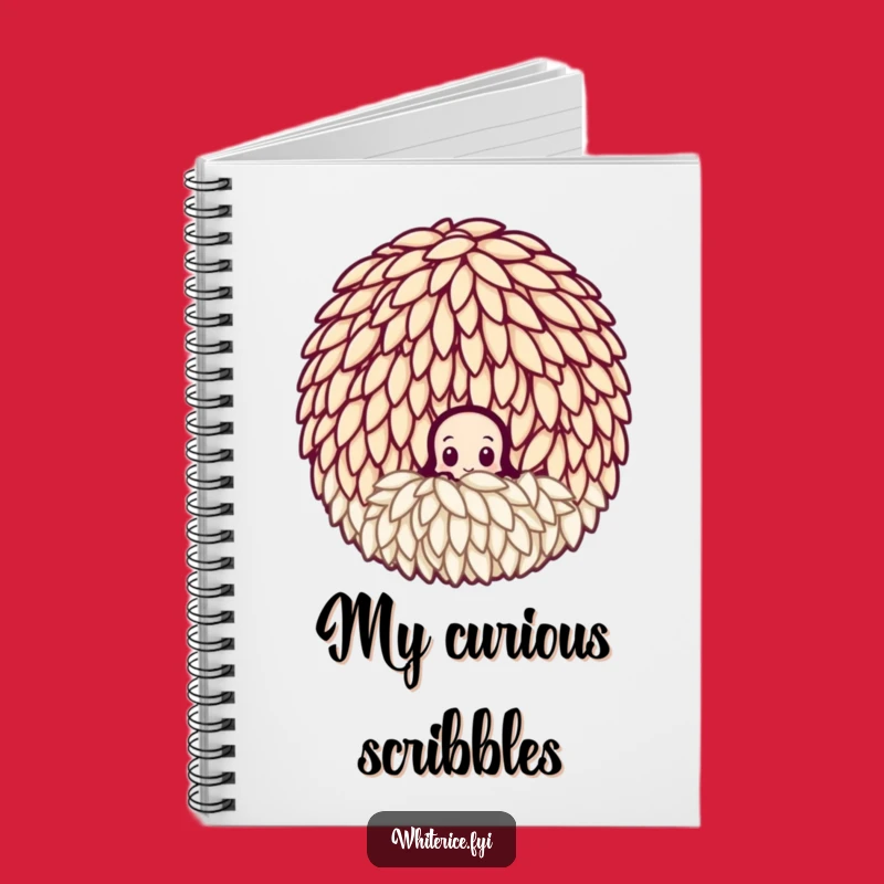 Funny Curious Rice Grain Notebook - Peeking Thoughts, Perfect Gift Idea