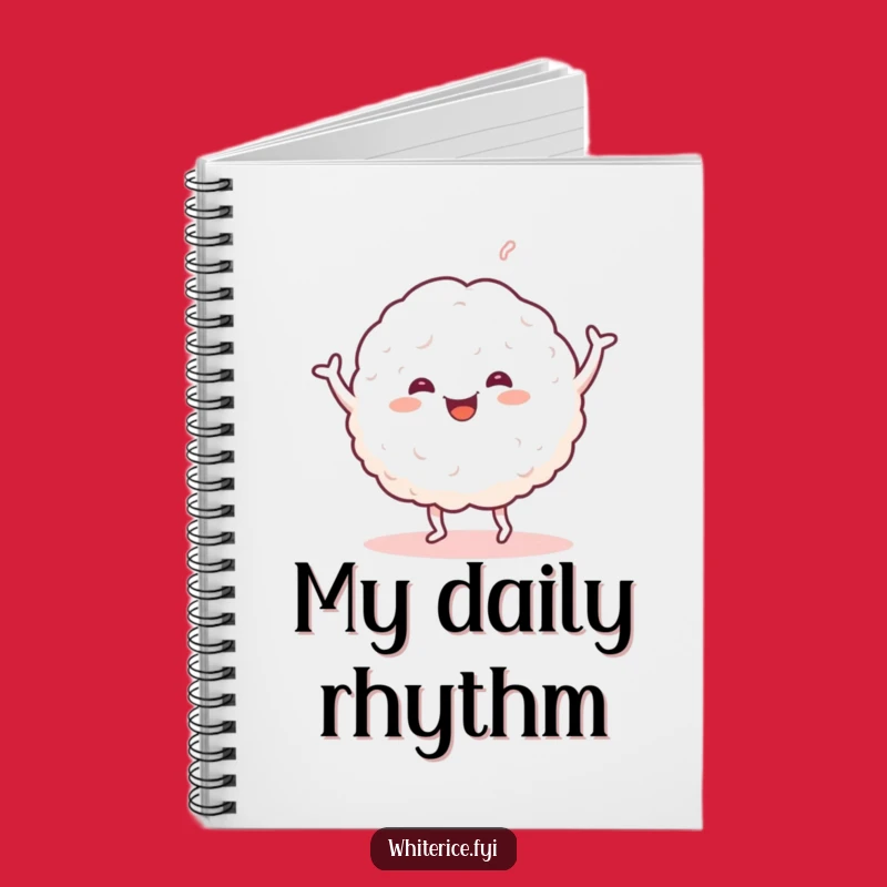 Funny Dancing Rice Notebook: Dance Through Your Thoughts with This Happy Glob Journal