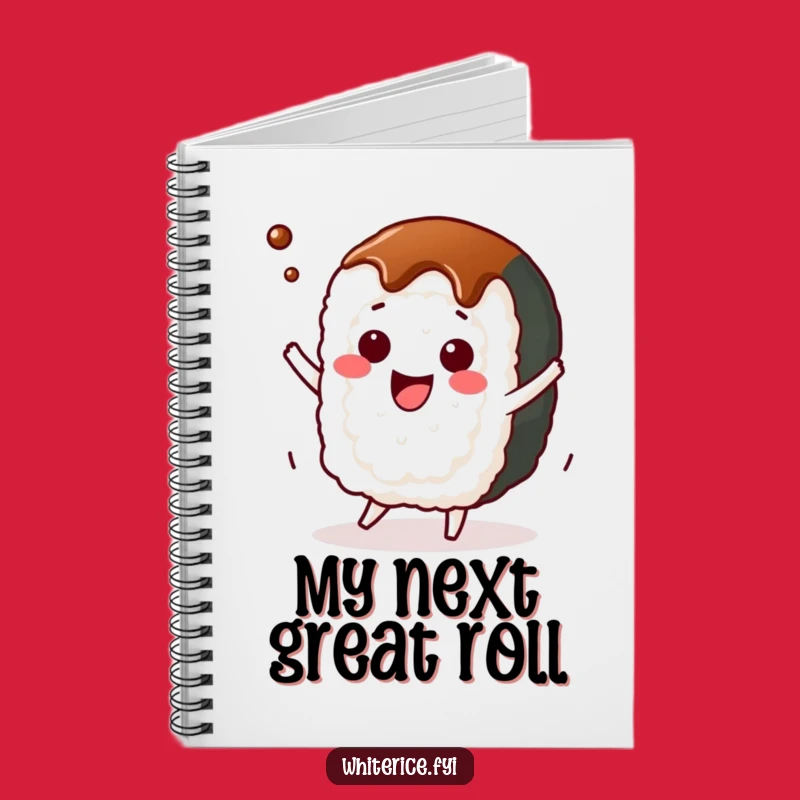 Funny Sushi Roll Dance Notebook: Kawaii Journal, Perfect Gift for Writers