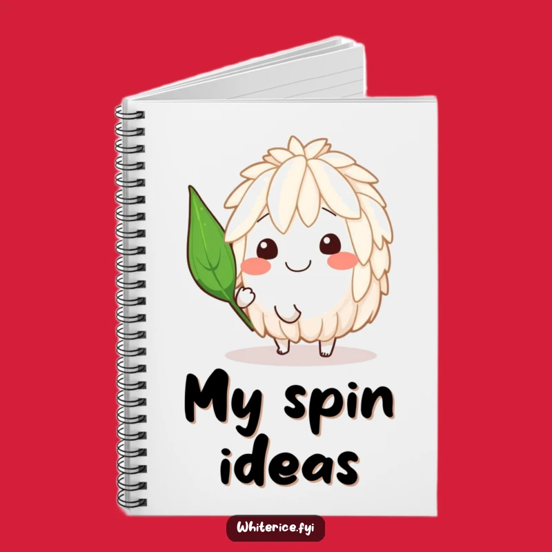 Funny Spinning Rice Notebook - Capture Happy Thoughts & Ideas!