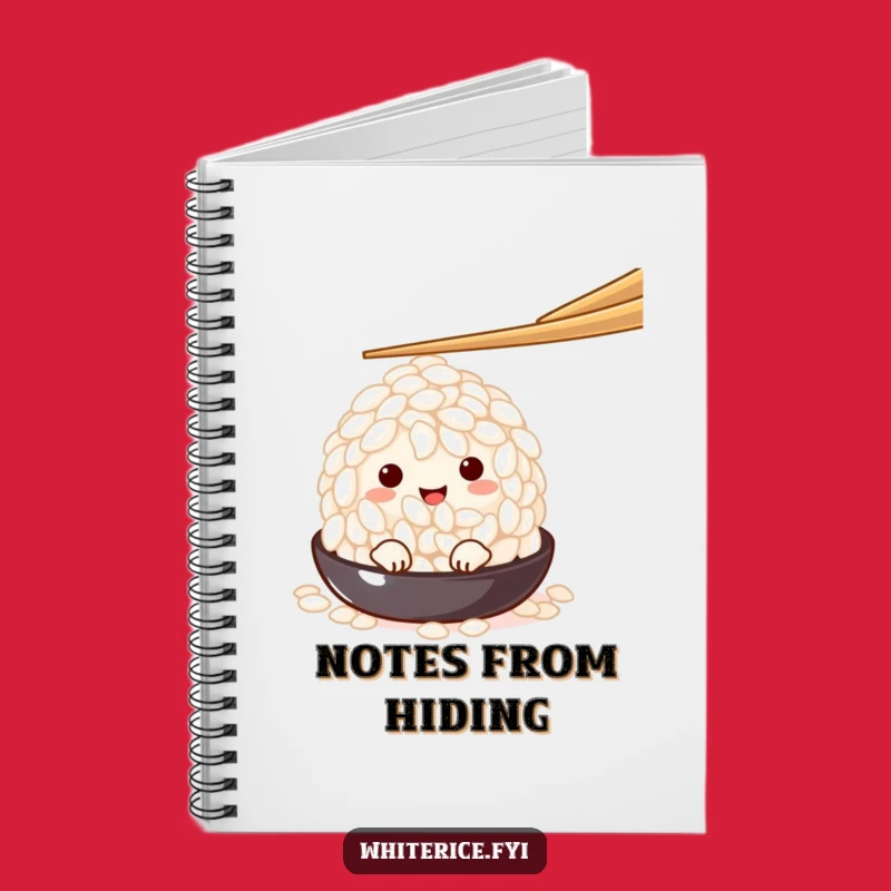 Funny Peeking Rice Grain Notebook: Shy Character Journal Funny Gift