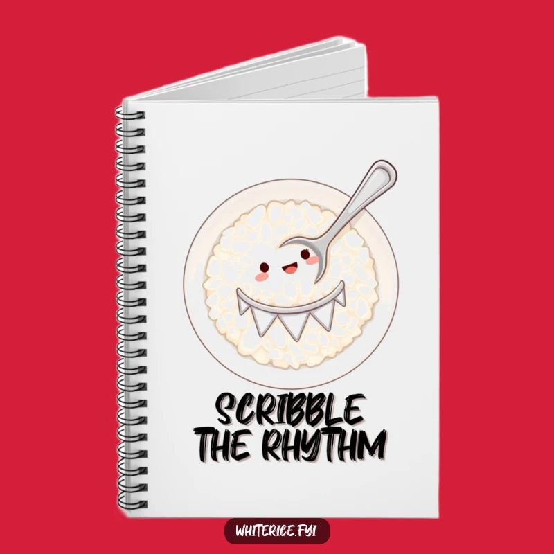 Funny Drumming Rice Notebook: Compose Your Thoughts with Humor!