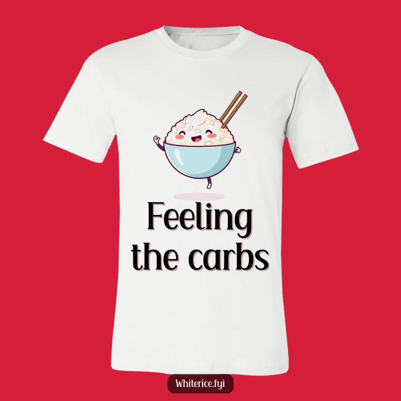 Funny Happy Rice Bowl T-Shirt: Dance Off Your Worries in Style