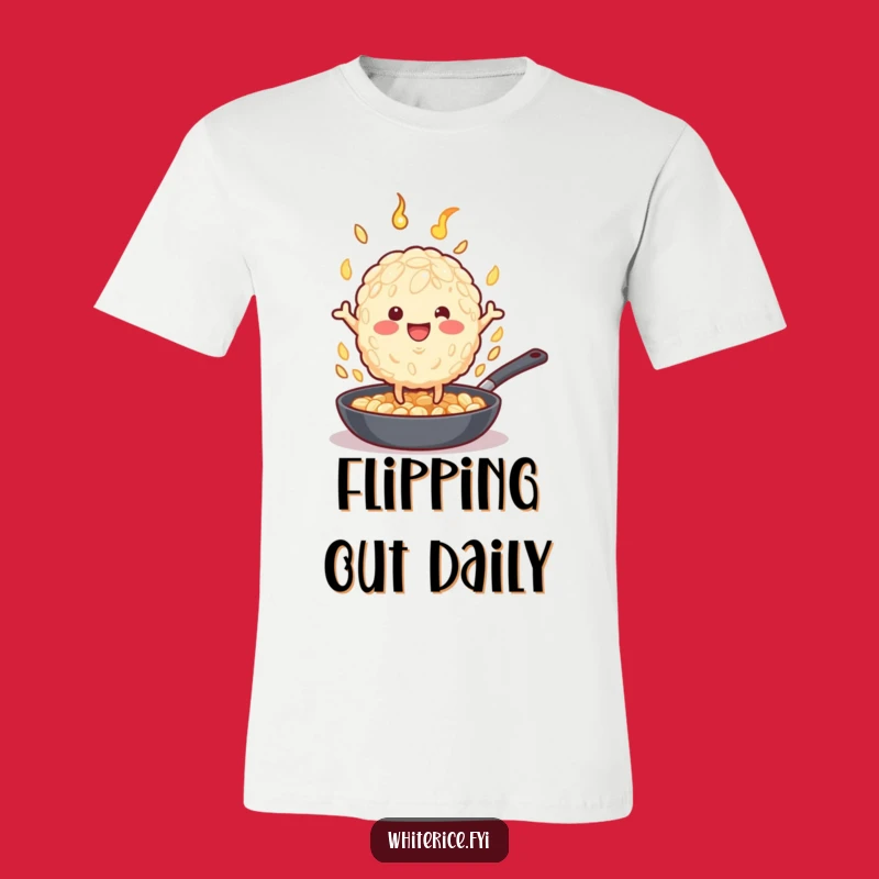 Funny Rice Grain T-Shirt: Enthusiastic Chef Character Hilarious Foodie Apparel