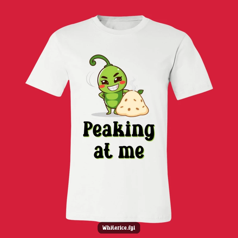 Funny Pea Proud Grin T-Shirt: Determined Veggie Hilarious Apparel