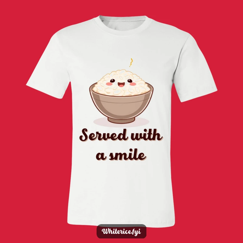 Funny Rice Grain T-Shirt: Served with Delight, Perfect Gift!