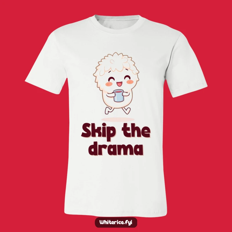 Funny Rice Skipping T-Shirt: Wear Your Happiness with Playful Style