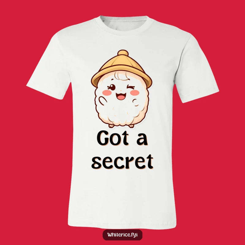 Funny Winking Rice T-Shirt - Spread Smiles with This Comical Tee!