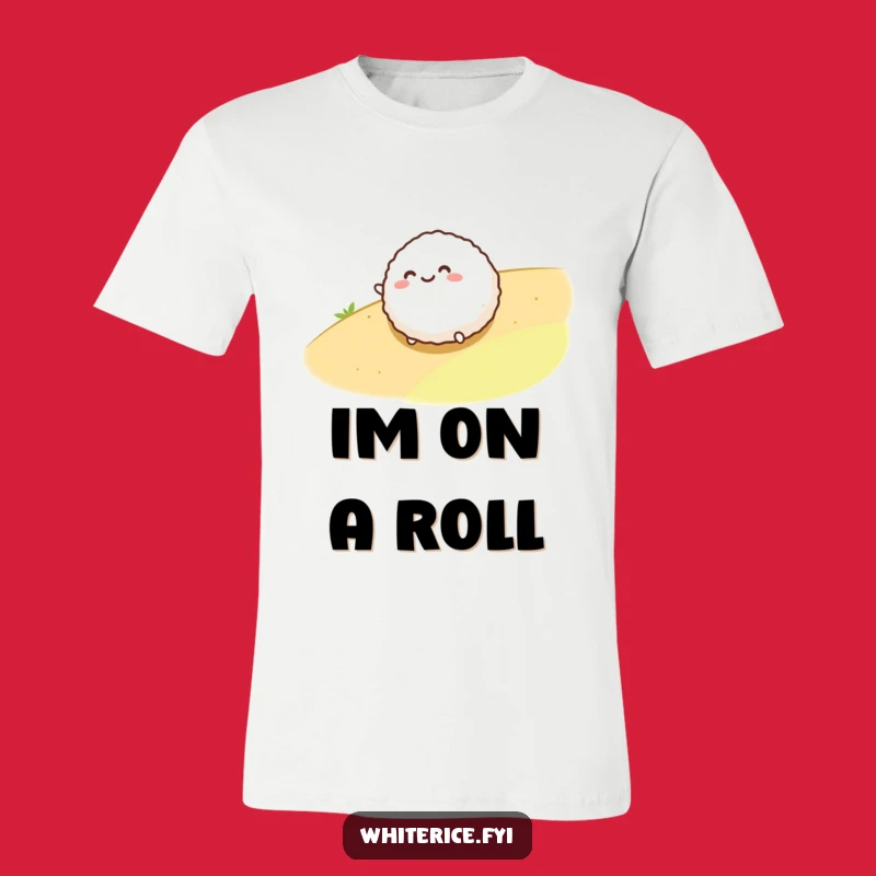 Funny Rice Ball T-Shirt: Playful Cartoon Character, a Hilarious Gift for Every Occasion