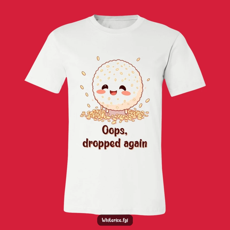Funny Rice Ball T-Shirt: Clumsily Catching Laughs In Style!