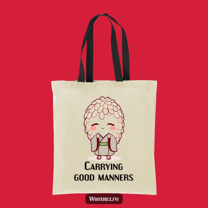 Funny Rice Kimono Tote Bag: Carry Your Bows with Cultured Style