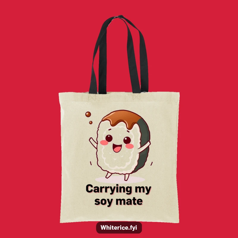 Funny Sushi Roll Dance Tote Bag: Cute Kawaii Accessory, Ideal Shopping Gift