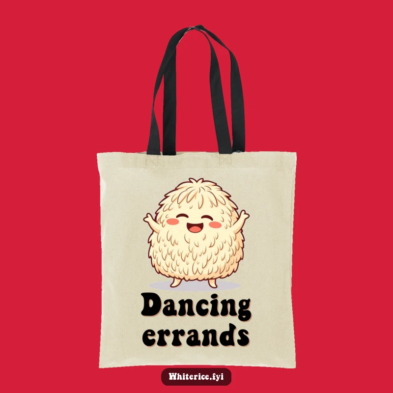 Funny Dancing Rice Tote Bag - Carry Your Funky Vibes!