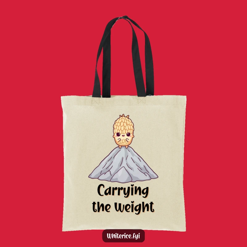 Funny Rice Tote Bag: Carry Your Grit with this Determined Grain Design